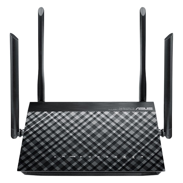Modem Asus DSL-AC55U Wireless Router AC1200 Dual-Band VDSL / ADSL 3G / 4G Gigabit Ethernet 