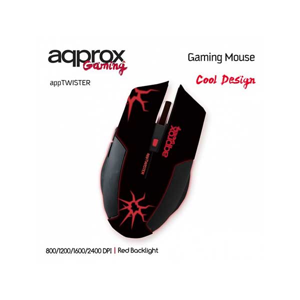 Ποντίκι Approx Twister USB 6 Keys 2400dpi Ποντίκι Approx Twister USB 6 Keys 2400dpi