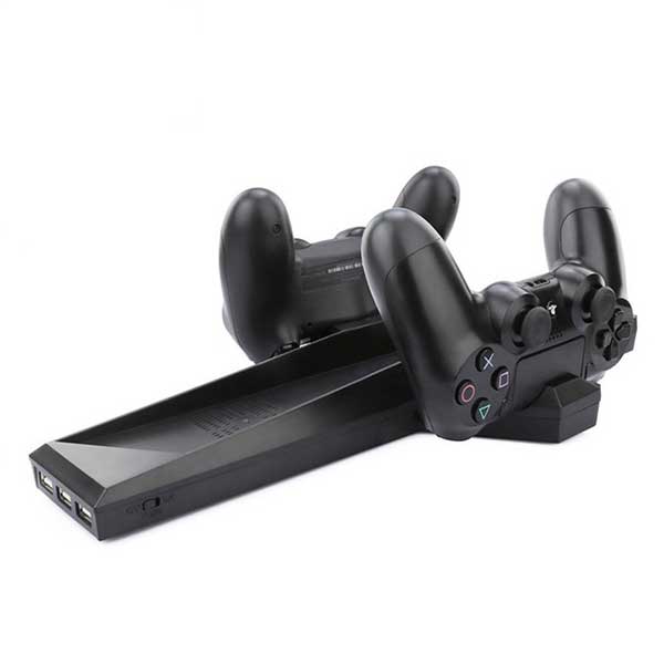 Multi Charging & Cooling Stand Βάση Black - PS4 Fat Console