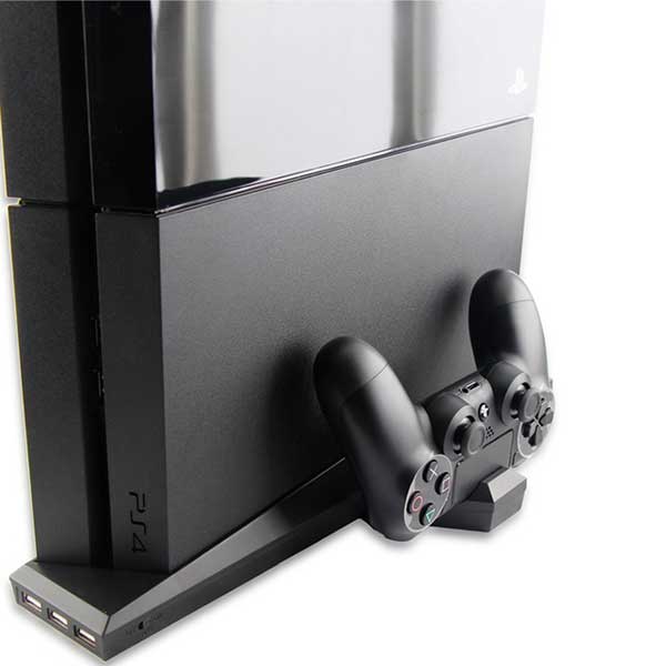 Multi Charging & Cooling Stand Βάση Black - PS4 Fat Console