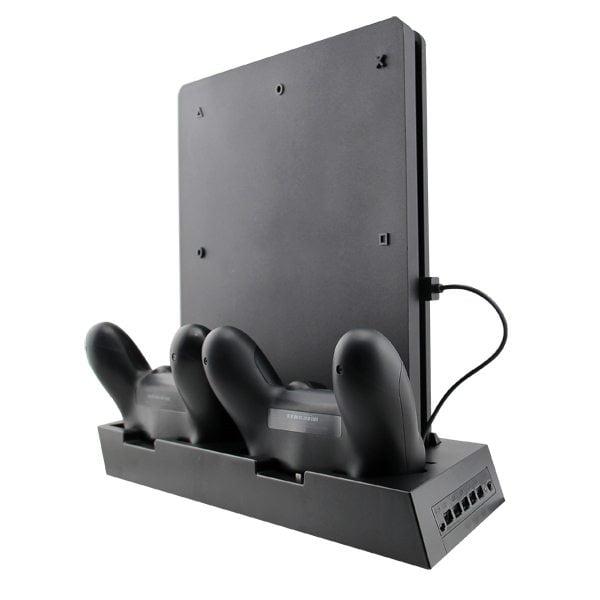 Multi Charging & Cooling Stand With Led Βάση Black - PS4 Slim Console