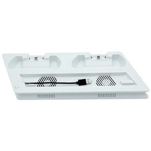 Multi Charging & Cooling UltraThin Stand White - PS4 Slim Console