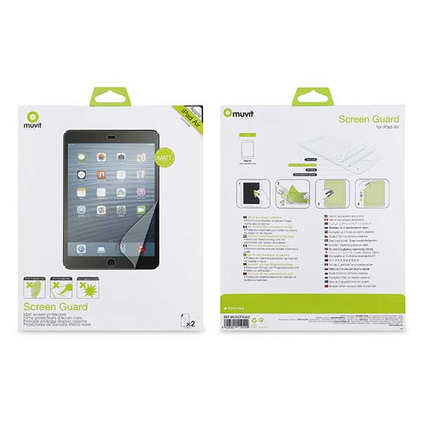 Muvit Matt Screen Protector Μεμβράνη Προστασίας 2 ΤΜΧ - Apple iPad Air