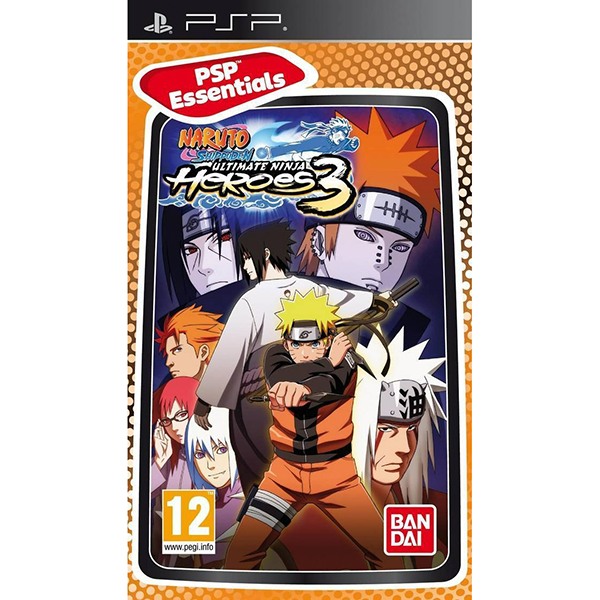 Naruto Shippuden Ultimate Ninja Heroes 3 Essentials - PSP Used Game