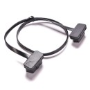 OBD2 ELM327 16pin Noodle Male To Female Elbow Extension Cable