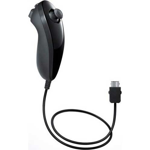 Nintendo Nunchuck Controller Black Μαύρο για Wii
