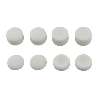 Analog Controller Thumb Stick Silicone Grip Cap Cover 8X White Ornate - PS4 Controller