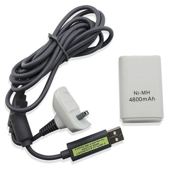 Μπαταρία με Φορτιστή Play & Charge Kit Battery Pack White - Xbox 360 Controller