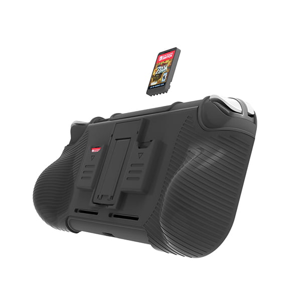 Protective Case Cover + Game Card Storage Slot + Stand Holder Black Θήκη - Nintendo Switch Lite Console Protective Case Cover + Game Card Storage Slot + Stand Holder Black Θήκη - Nintendo Switch Lite Console