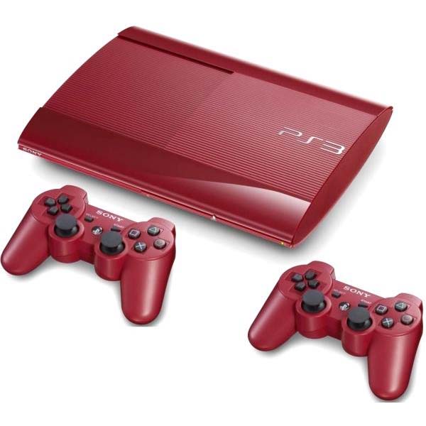 Κονσόλα Sony PlayStation 3 Super Slim 500GB Red + 2ο Original Controller Dualshock 3 (PS3)
