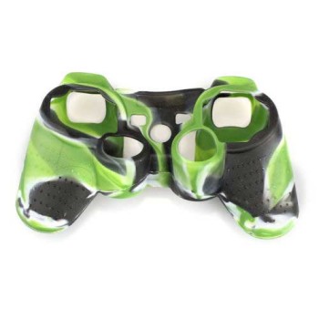 Silicone Case Skin Green / Black / White Κάλυμμα Σιλικόνης Χειριστηρίου - PS3 Controller