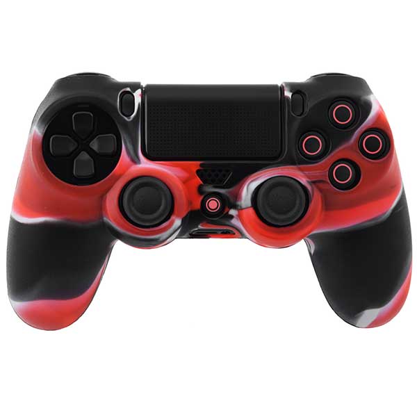 Silicone Case Skin Multi Color Red / Black / White Κάλυμμα Σιλικόνης Χειριστηρίου - PS4 Controller