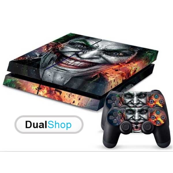 Sticker Skin Joker #1 Αυτοκόλλητο + 2 Controller Skin - PS4 Fat Console