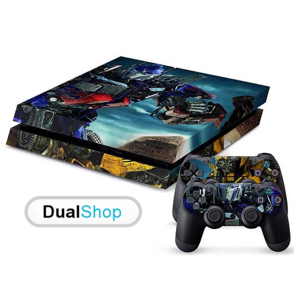 Sticker Skin Transformers Αυτοκόλλητο + 2 Controller Skin - PS4 Fat Console