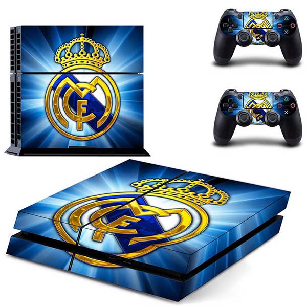 Sticker Skin Real Madrid #1 Αυτοκόλλητο + 2 Controller Skin - PS4 Fat Console