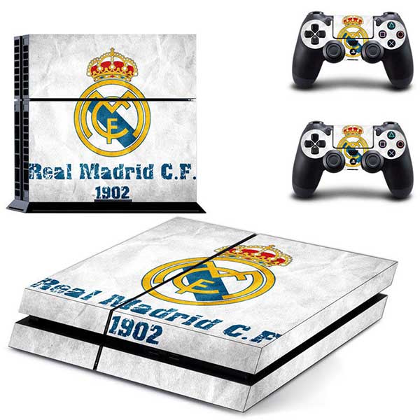 Sticker Skin Real Madrid #2 Αυτοκόλλητο + 2 Controller Skin - PS4 Fat Console