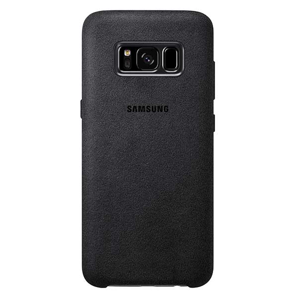 Samsung Alcantara Back Cover Case Θήκη EF-XG955AS Dark Grey - Galaxy S8+ Plus SM-G955