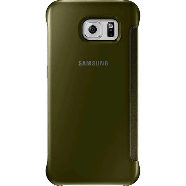 Samsung Clear View Cover Case Θήκη EF-ZG920BF Gold - Galaxy S6 SM-G920