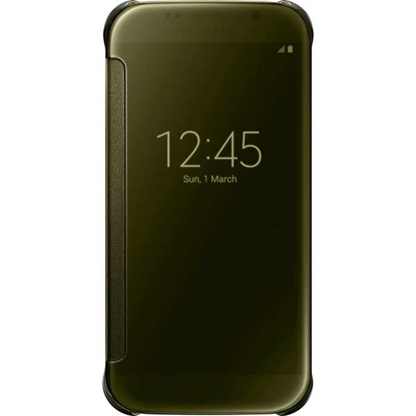 Samsung Clear View Cover Case Θήκη EF-ZG920BF Gold - Galaxy S6 SM-G920