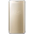 Samsung Clear View Cover Case Θήκη EF-ZG928CF Gold - Galaxy S6 Edge Plus SM-G928F