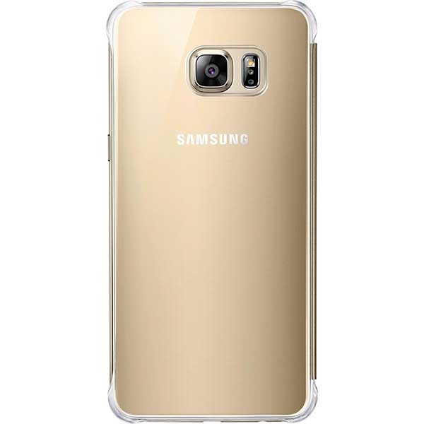 Samsung Clear View Cover Case Θήκη EF-ZG928CF Gold - Galaxy S6 Edge Plus SM-G928F