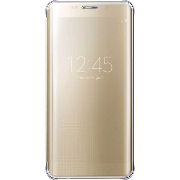 Samsung Clear View Cover Case Θήκη EF-ZG928CF Gold - Galaxy S6 Edge Plus SM-G928F