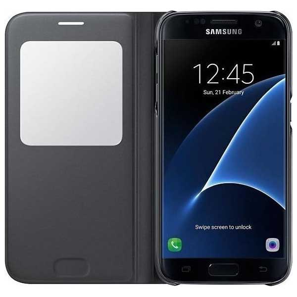 Samsung Cover S-View Θήκη EF-CG930PB Black - Galaxy S7 SM-G930F