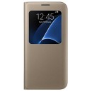 Samsung Cover S-View Θήκη EF-CG935PF Gold - Galaxy S7 Edge SM-G935F