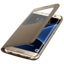 Samsung Cover S-View Θήκη EF-CG935PF Gold - Galaxy S7 Edge SM-G935F