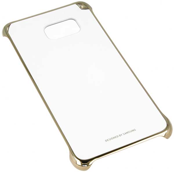 Samsung Faceplate Clear Cover Θήκη EF-QG928CF Gold - Galaxy S6 Edge Plus SM-G928F