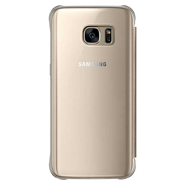 Samsung Flip Case Clear View Θήκη EF-ZG930CF Gold - Galaxy S7 SM-G930F