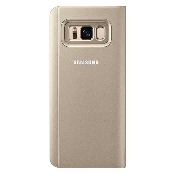 Samsung Flip Case Clear View Standing Cover Case Θήκη EF-ZG950CF Gold - Galaxy S8 SM-G950 Samsung Flip Case Clear View Standing Cover Case Θήκη EF-ZG950CF Gold - Galaxy S8 SM-G950