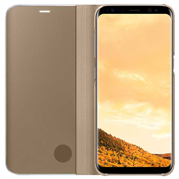 Samsung Flip Case Clear View Standing Cover Case Θήκη EF-ZG950CF Gold - Galaxy S8 SM-G950 Samsung Flip Case Clear View Standing Cover Case Θήκη EF-ZG950CF Gold - Galaxy S8 SM-G950