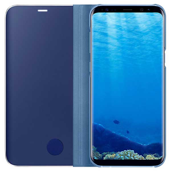 Samsung Flip Case Clear View Standing Cover Case Θήκη EF-ZG950CL Blue - Galaxy S8 SM-G950