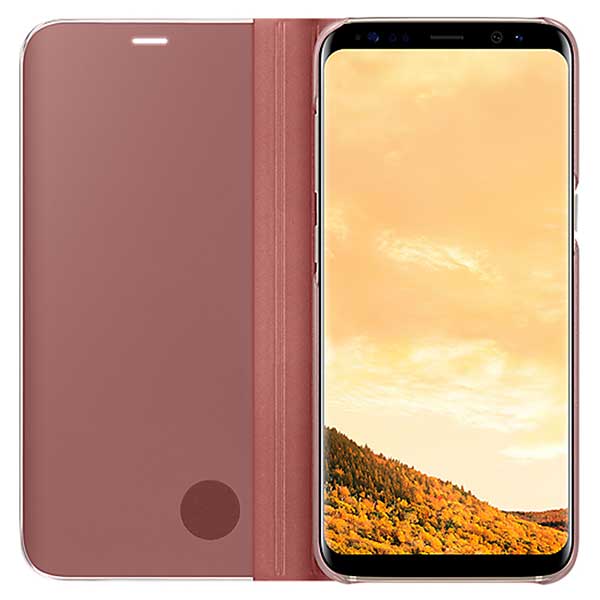 Samsung Flip Case Clear View Standing Cover Case Θήκη EF-ZG950CP Pink - Galaxy S8 SM-G950 Samsung Flip Case Clear View Standing Cover Case Θήκη EF-ZG950CP Pink - Galaxy S8 SM-G950