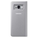 Samsung Flip Case Clear View Standing Cover Case Θήκη EF-ZG950CS Silver - Galaxy S8 SM-G950