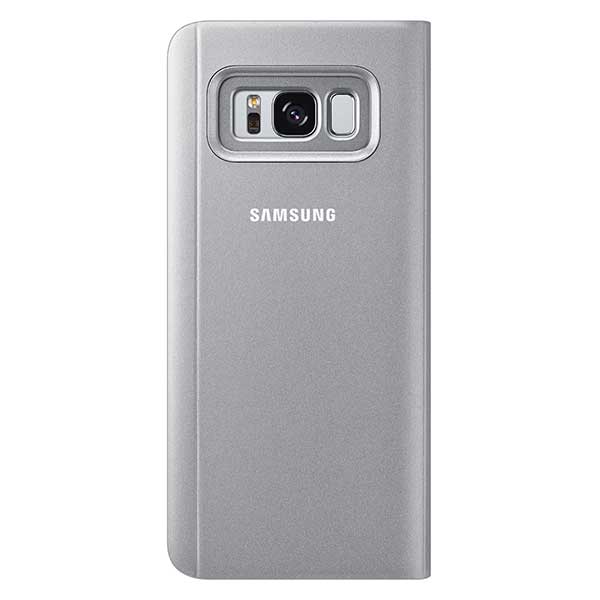 Samsung Flip Case Clear View Standing Cover Case Θήκη EF-ZG950CS Silver - Galaxy S8 SM-G950