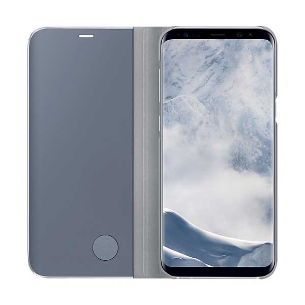 Samsung Flip Case Clear View Standing Cover Case Θήκη EF-ZG950CS Silver - Galaxy S8 SM-G950