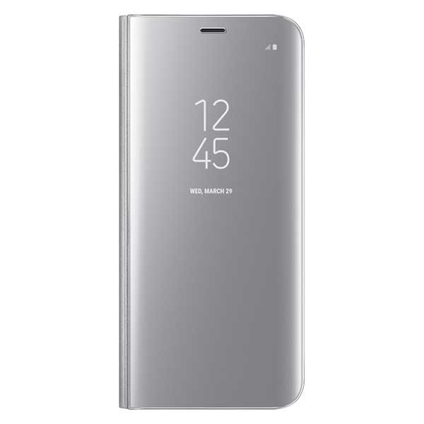 Samsung Flip Case Clear View Standing Cover Case Θήκη EF-ZG950CS Silver - Galaxy S8 SM-G950