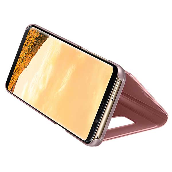 Samsung Flip Case Clear View Standing Cover Case Θήκη EF-ZG955CP Pink - Galaxy S8+ Plus SM-G955 Samsung Flip Case Clear View Standing Cover Case Θήκη EF-ZG955CP Pink - Galaxy S8+ Plus SM-G955