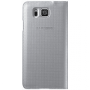 Samsung Flip Case Θήκη EF-FG850BS Silver - Galaxy Alpha G850F