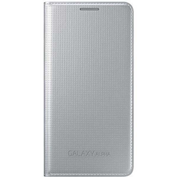 Samsung Flip Case Θήκη EF-FG850BS Silver - Galaxy Alpha G850F