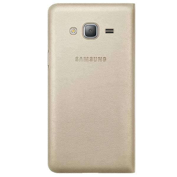 Samsung Flip Case Θήκη EF-WJ320PF Gold - Galaxy J3 (2016) SM-J320