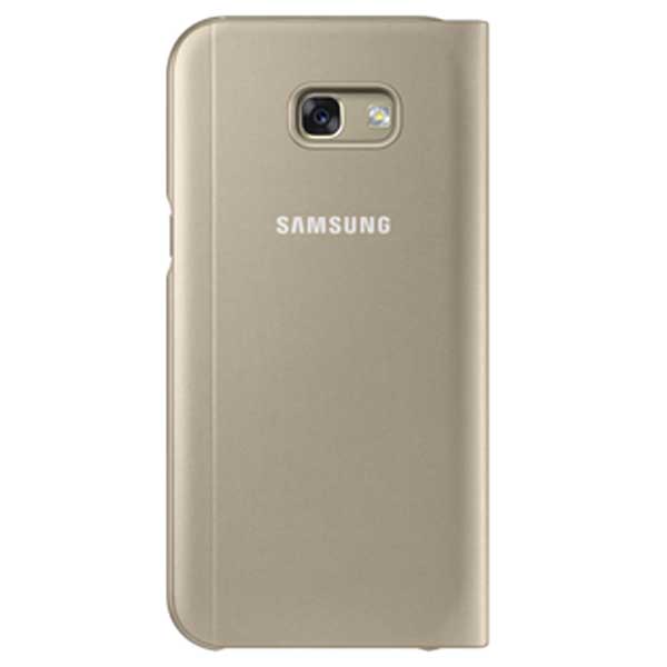 Samsung Flip Case S-View Standing Θήκη EF-CA520PF Gold - Galaxy A5 2017 SM-A520F