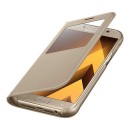 Samsung Flip Case S-View Standing Θήκη EF-CA520PF Gold - Galaxy A5 2017 SM-A520F