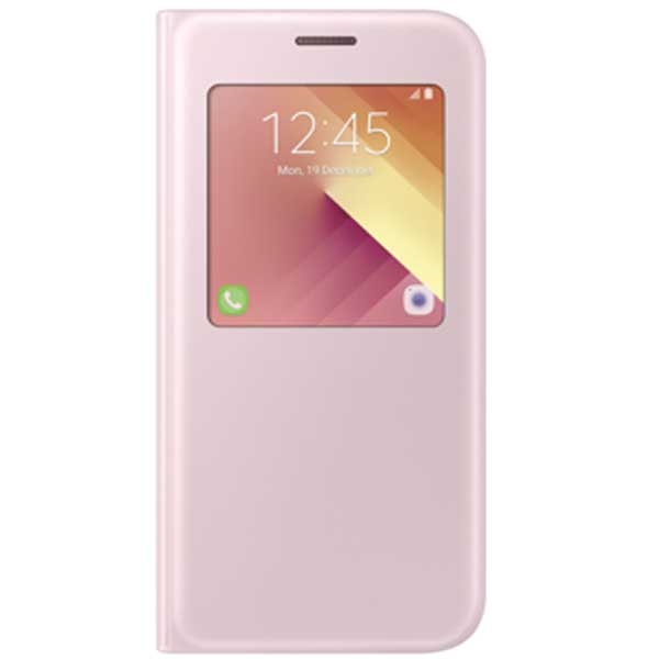 Samsung Flip Case S-View Standing Θήκη EF-CA520PP Pink - Galaxy A5 2017 SM-A520F
