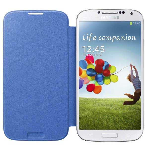 Samsung Flip Cover Case Θήκη EF-FI950BC Light Blue - Galaxy S4 I9500 / I9505 / I9515