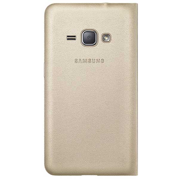 Samsung Flip Cover Θήκη EF-WJ120PF Gold - Galaxy J1 2016 SM-J120 Samsung Flip Cover Θήκη EF-WJ120PF Gold - Galaxy J1 2016 SM-J120