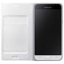 Samsung Flip Cover Θήκη EF-WJ120PW White - Galaxy J1 2016 SM-J120