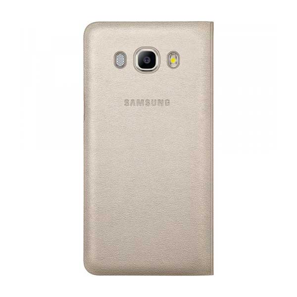 Samsung Flip Cover Θήκη EF-WJ510PF Gold - Galaxy J5 (2016) SM-J510FN